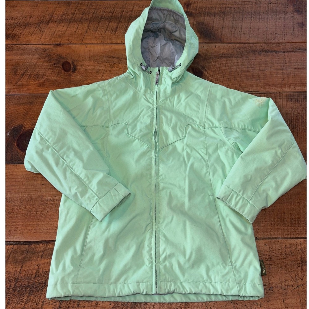 Burton Kids Full Zip Winter‎ Ski Hooded Jacket Zipper Pockets Size Large